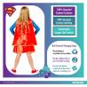 Child Costume Sustainable Supergirl 8-10 yrs