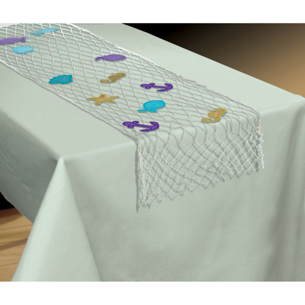 Table Decoration Fishnet Mermaid Wishes Plastic 96 x 192 cm : Amscan Europe
