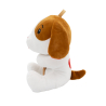 2-in-1 plush toy balloon weight dog with loop, 21cm, 170g
