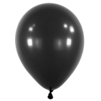 50 Latex Balloons Decorator Fashion Jet Black 35 cm / 14"