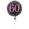 Standard Holographic Celebration 60 Foil Balloon S55 Packaged 43 cm