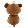 2-in-1 plush toy balloon weight brown bear with loop, 21cm, 170g