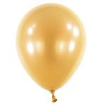 50 Latex Balloons Decorator Metallic Gold 35 cm / 14"