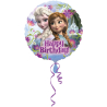 Standard Frozen Happy Birthday Foil Balloon S60 Packaged 43 cm