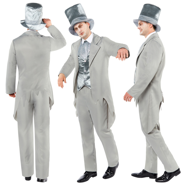 Adult Costume Ghost Groom Size XL : Amscan Europe