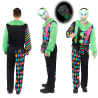Adult Costume Funhouse Neon Clown Men Size XL