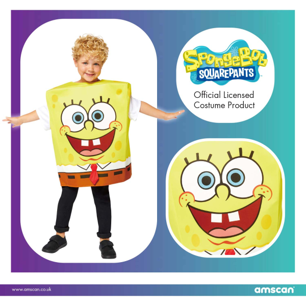 Child Costume Spongebob Boys Age 3-7 Years : Amscan Europe
