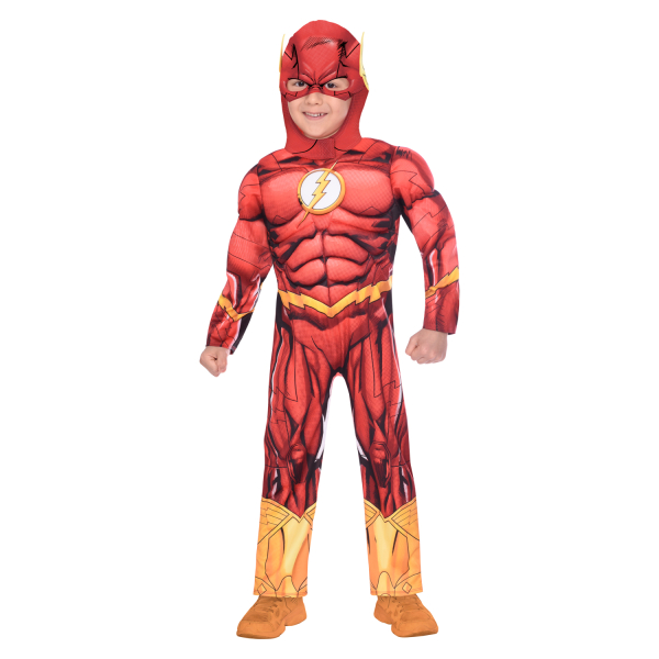 Amscan sostenibile il Flash Supereroe Fumetti Ragazzi Costume Età 2-3 