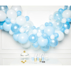 Latex Balloon Garland DIY White / Gold Assorted 4 m 66 Parts : Amscan Europe