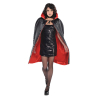 Cape with Collar Black & Red Reversible One Size