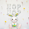 Multi Balloon Sitting Easter Bunny Foil Balloon A75 Packaged 38 x 50 cm