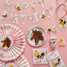 Decoration Kit (1 Banner and 3Fans/Fans) Beautiful Horses