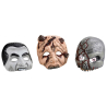Mask Halloween Assorted Plastic 20.4 x 20.8 cm
