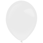 50 Latex Balloons Decorator Standard Frosty White 35 cm / 14