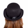 Bowler Hat molded - Black One size