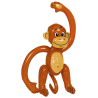 Inflatable Monkey Plastic 50.8 cm