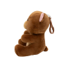 2-in-1 plush toy balloon weight brown bear with hook, 11cm, 90g