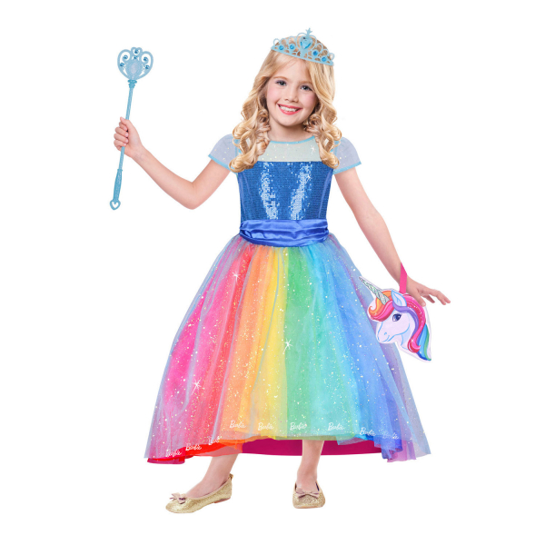 Children's costume Barbie Rainbow Cove Deluxe 8-10 years : Amscan Europe