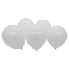 5 Latex Balloons LED White with Multi-Coloured LED Lights 27.5 cm / 11"