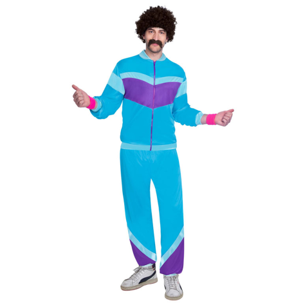 Amazon.com: DreamJ 80s Tracksuit Outfit for Women Men 80s 90s Hip Hop  Costumes Workout Outfit Shell Suit Halloween 80s Party Outfis (Blue, S) :  Clothing, Shoes & Jewelry