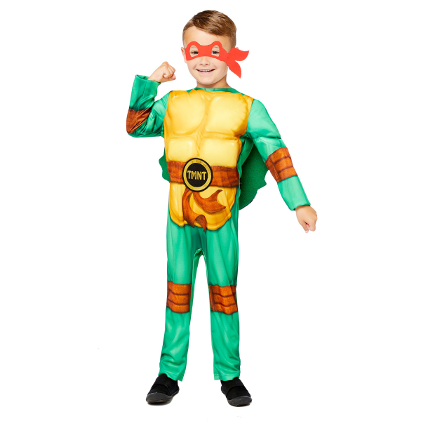 Amscan Bambini TEENAGE MUTANT HERO TURTLES Costume Ragazzi Costume Età 4-6 anni 
