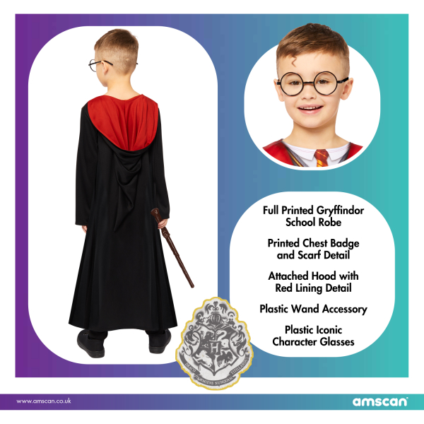 Déguisement enfant Amscan Costume Harry Potter Dlx Taille 4-6 ans