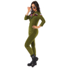 Adult Costume Top Gun Jumpsuit Ladies Size S