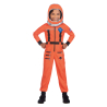 Child Costume Space Suit Orange 10-12 Years