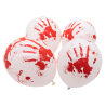 4 Latex Balloons LED Halloween Bloody 27.5 cm / 11"