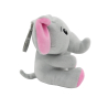 2-in-1 plush toy balloon weight elephant with pink ears, with hook, 11cm, 90g