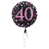 Standard Holographic Celebration 40 Foil Balloon S55 Packaged 43 cm