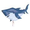 SuperShape Ocean Buddies Shark Foil Balloon P35 Packaged 101 cm x 81 cm