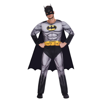 Amscan Adulto Batman Cavaliere Oscuro Sorge DC Supereroe Gents Costume Taglia Media 