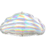 Standard Shape  Iridescent Cloud Foil Balloon S50 Packaged