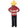 Child Costume Sustainable Fireman Age 8-10 Years