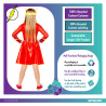 Child Costume Sustainable Flash Girl8-10 yrs