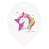 6 Latex Balloons Unicorn Dreams