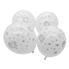4 Latex Balloons LED Firework 27.5 cm / 11"