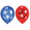 6 Latex Balloons Cars 22.8 cm / 9"