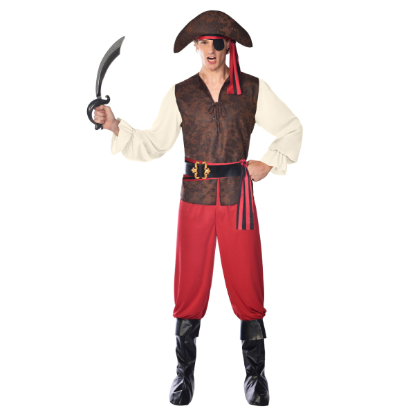 Mens Costume High Seas Pirate : Amscan Europe