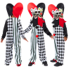 Child Costume Double Headed Jester Clown Age 10-12 Years