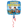 Standard Paw Patrol Happy Birthday Foil Balloon S60 Packaged 43 cm