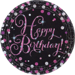 Confetti Fun Collection Amscan Hot-Stamped Coasters Birthday