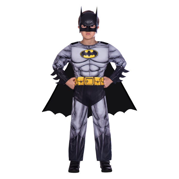 Amscan Batman Fumetto Supereroe Ragazzi Costume Età 6-8 anni 