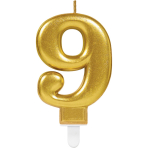 Party Supplies Gold amscan Birthday Celebration Numeral #5 Metallic Candle 3 1/4 