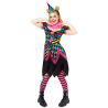 Adult Costume Funhouse Neon Clown Ladies Size L