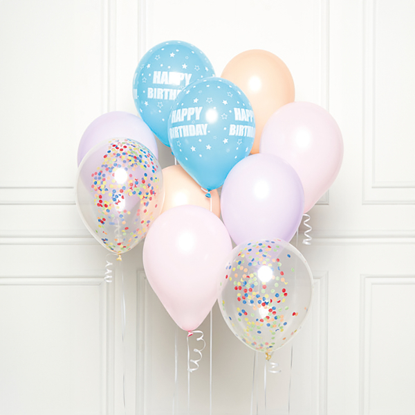 Pastel Happy Birthday Balloon