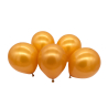 5 Latex Balloons LED Gold 27.5 cm / 11"