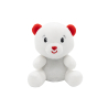 2-in-1 plush toy balloon weight polar bear with hook, 11cm, 90g