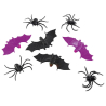 6-8 Creepy Animals (Bats or   Spiders) Plastic Assorted 5 x 3 cm